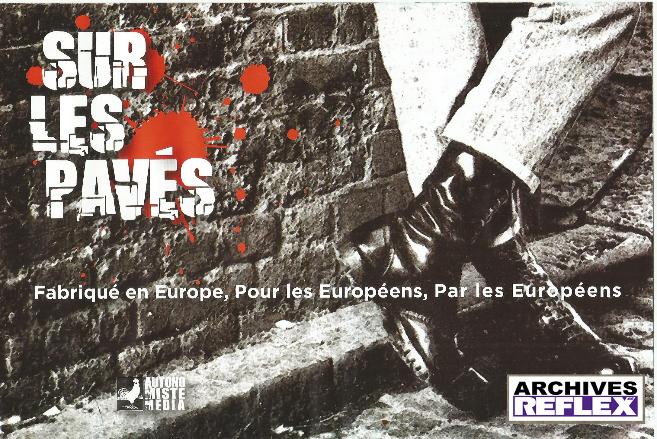 Pochette intérieure du DVD "Sur les pavés" 2009