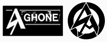 A gauche le logo du groupe Aghone, a droite celui des SA (Sturm Abteilung) bras armé du NSDAP d’Adolf Hitler.